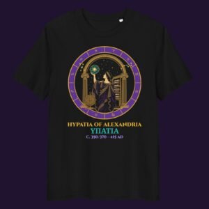 Hypatia Library & Stars Organic Cotton Tee