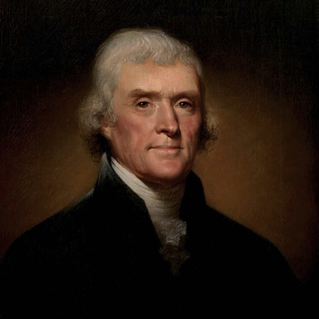 Portrait of Thomas Jefferson by Rembrandt Peale, 1800