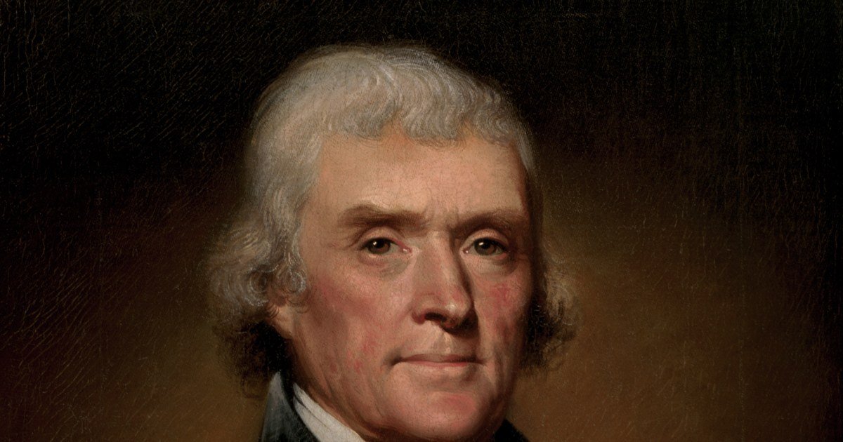 Portrait of Thomas Jefferson by Rembrandt Peale, 1800