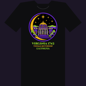 Jefferson Monticello Moon Organic Cotton Tee