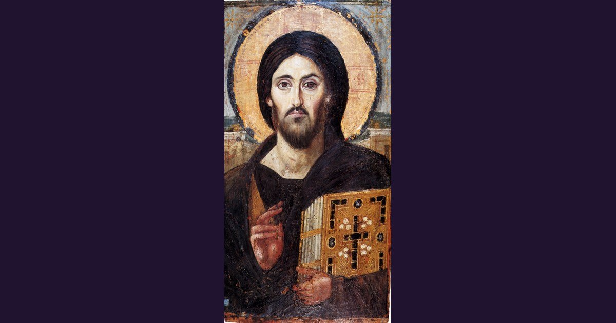 Christ Pantocrator icon, 6th century, Saint Catherine's Monastery, Sinai
