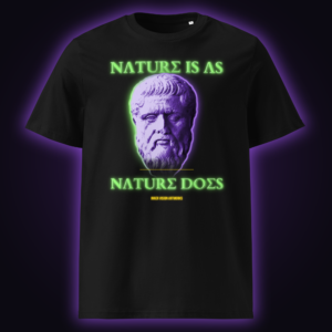 Plato – Nature Is As Nature Does (Classic) Organic Cotton Tee - Black