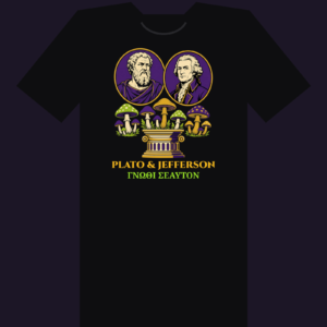 Plato & Jefferson Know Thyself Organic Cotton Tee